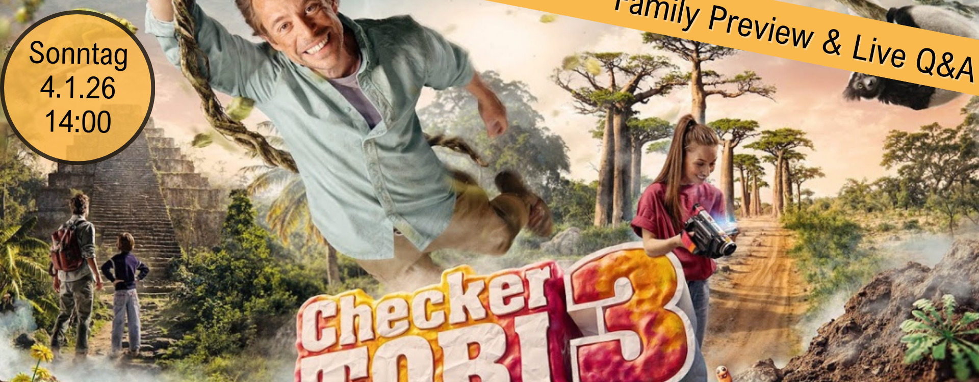 Family Preview mit Live Übertragung Q&A mit Checker Tobi