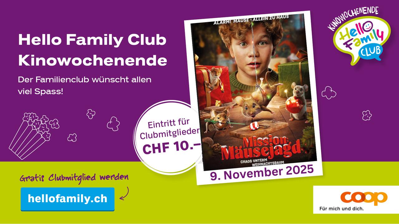 Hello Family Vorpremiere Mission:Mäusejagd - Chaos unterm Weihnachtsbaum