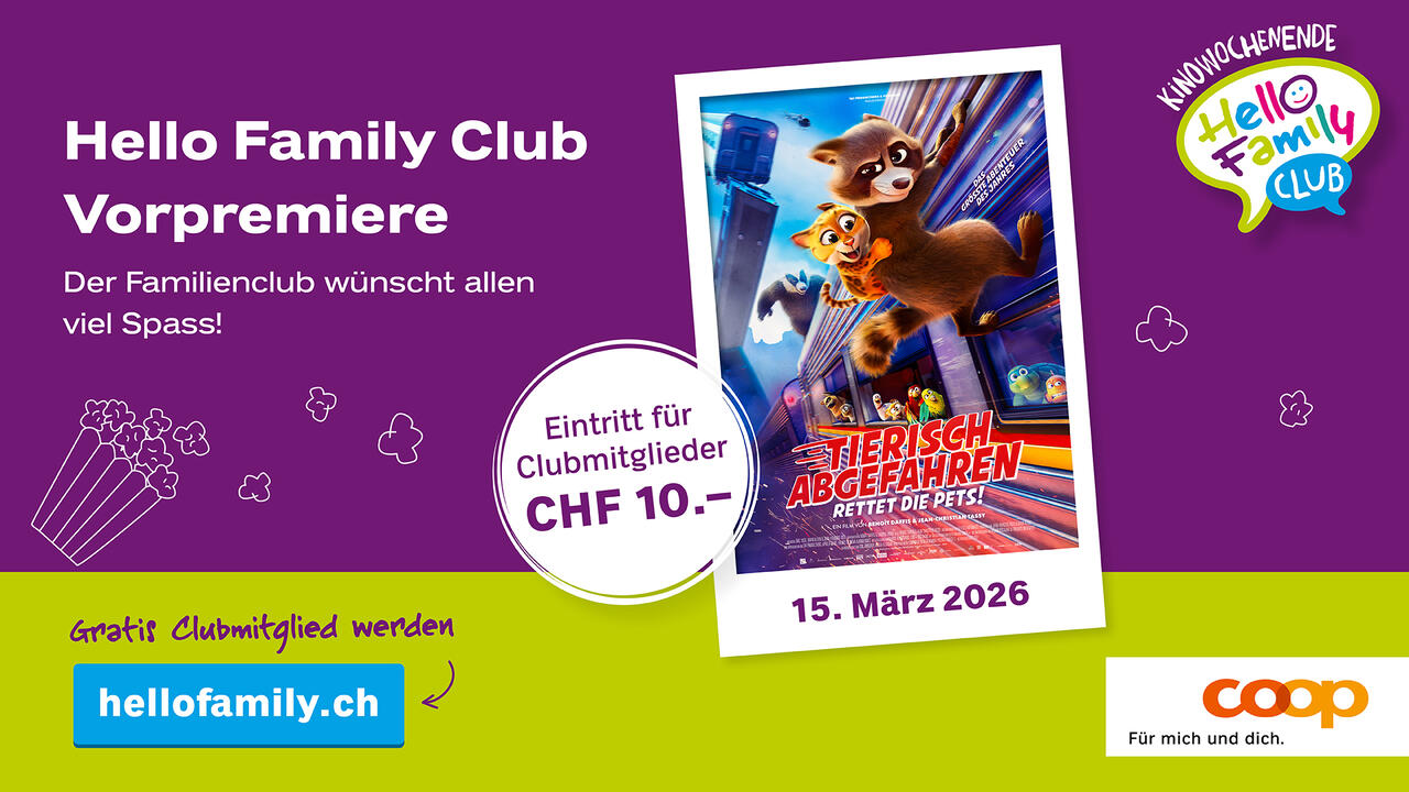 Hello Family Vorpremiere Tierisch Abgefahren