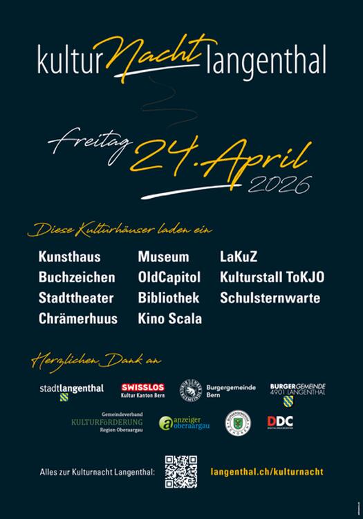 Cover Kulturnacht Langenthal 2026